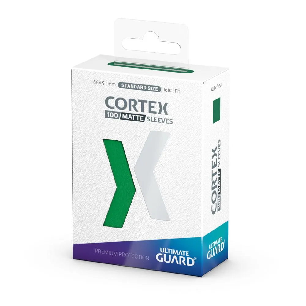 Ultimate Guard Cortex Sleeves Matte Standard Size 66 x 91 mm (100 Sleeves) - Green